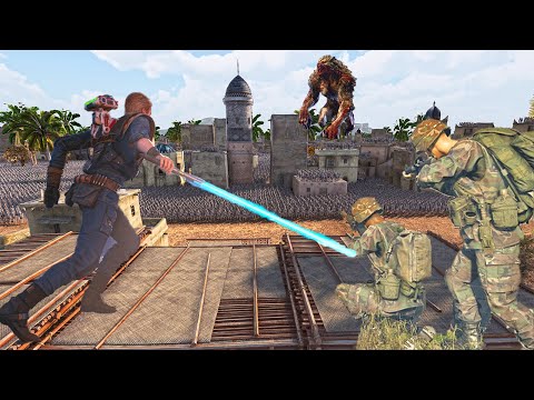 Huge Monsters force Attacked on the Humanity's town | ultimate epic battle simulator 2