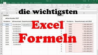 Excel Formeln und Funktionen: Sverweis, Wenn-Dann-Sonst, Summewenn, Zählenwenn &amp; Anzahl2 [Grundkurs]