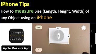 How to Measure Objects Length Size using an iPhone | Object Size using iPhone | Measure App