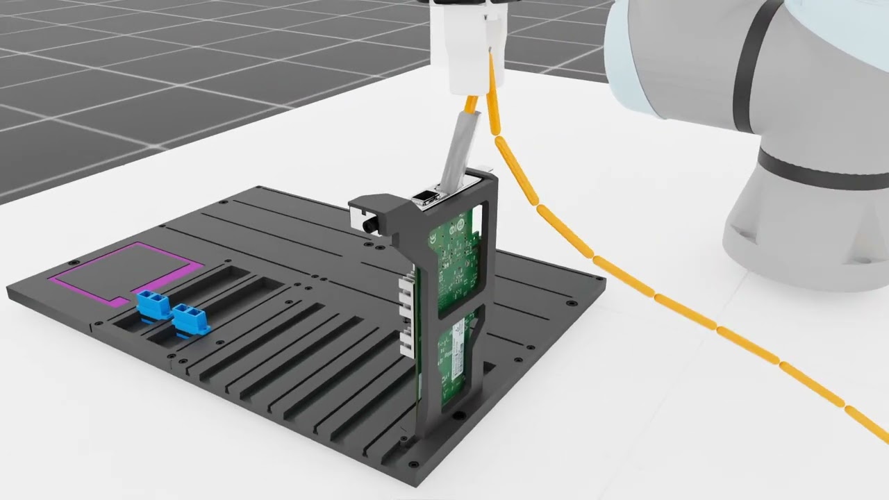 Contact-rich cable insertion demo