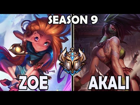 SKT T1 Faker ZOE vs AKALI ⭐ Ranked Challenger Korea
