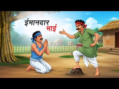 ईमानदार भाई | Imaandar Bhai | Hindi Kahaniya | Animated Stories