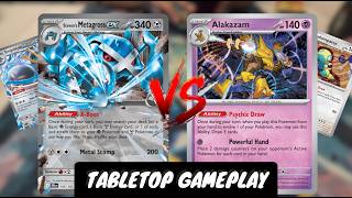 Steven's Metagross Ex Vs Alakzam | Tabletop Gameplay w/ Commentary