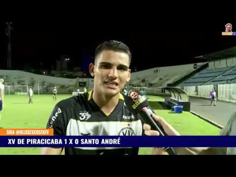 Após a vitória do XV sobre o Santo André, Osman, Marlon e Gilberto Alemão falam com Marcelo Sá 🎙️⚽