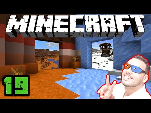 Nether Hub, Decoração Portal de GELO e ARGILA, Minecraft Em busca do mapa automático #19