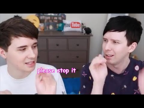 Just Dan and Phil being awkward for 8 mins gay