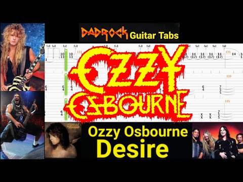Desire - Ozzy Osbourne - Guitar + Bass TABS Lesson