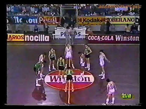 ACB 1984/1985 - Final - 1º Partido - Real Madrid - Ron Negrita Joventut