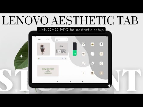 how to have aesthetic tablet | minimalist setup| for students| back to school aesthetic|Lenovo m10