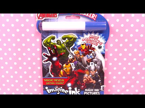 Avengers Super Héros Coloriage Magique Imagine Ink