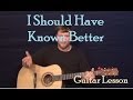 I Should Have Known Better (The Beatles) Easy Guitar Lesson How to Play Tutorial