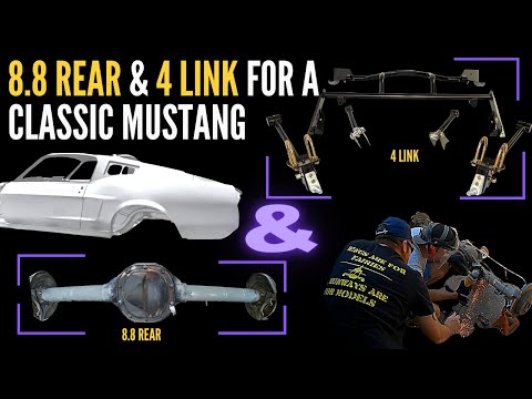 Vintage Mustang 8.8 Rear & 4 Link Conversion (Explorer + Ridetech)