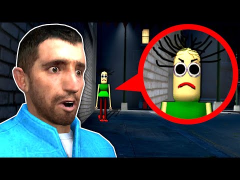 BALDI'S SISTER, BALDINA IS AFTER ME! - Garry's Mod Gameplay