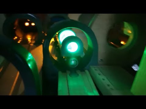 Subway long tunnel green glow train, wooden Thomas Tayo Brio trains How To Build Make Wooden Viaduct Video