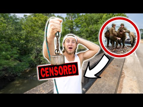 WW2 Military Equipment Found Magnet Fishing - Magnet Fishing Near A Military Base