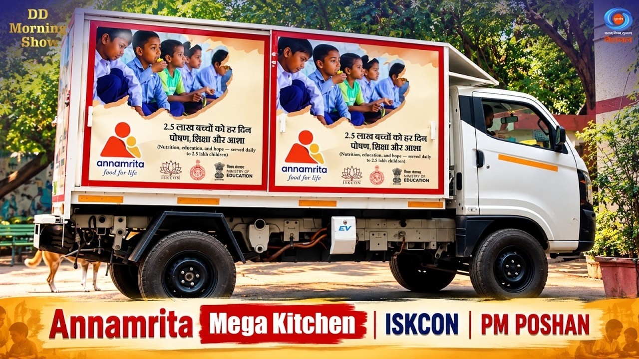 Doordarshan featured our ISKCON Annamrita Gurugram Kitchen
