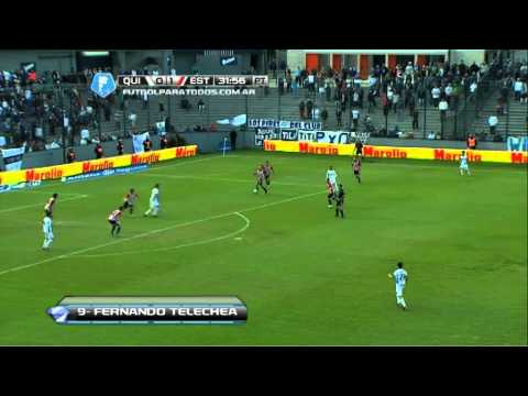 Gol de Telechea. Quilmes 1 - Estudiantes 1. Fecha 13. Torneo Final 2014. FPT