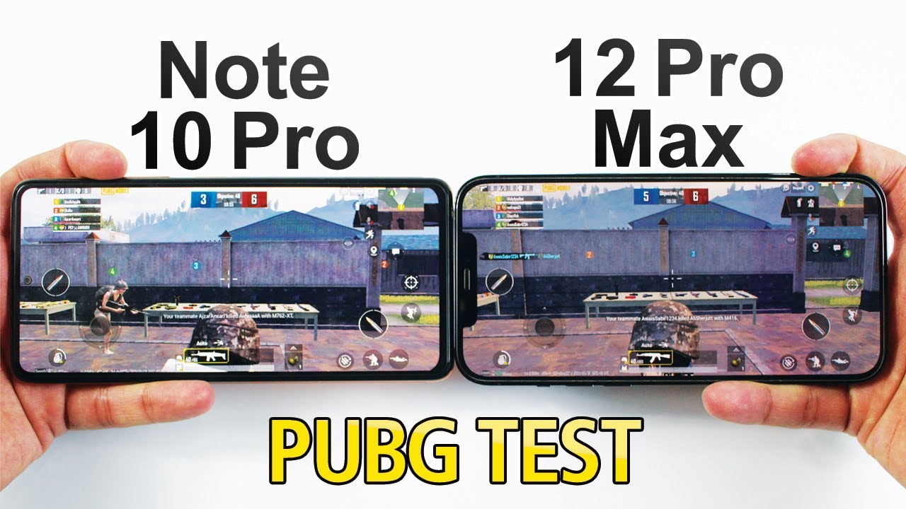 Redmi Note 10 Pro vs iPhone 12 Pro Max PUBG MOBILE TEST - WHAT!!😨