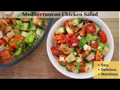 Mediterranean chicken salad | Mediterranean chicken salad recipes | Greek Chicken Salad