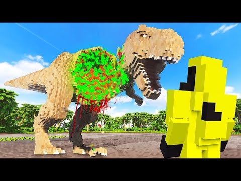 Using NANITES on a T-Rex - Teardown Mods Gameplay