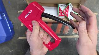 Arrow Light Duty Staple Gun, Lightweight Upholstery Stapler Kit