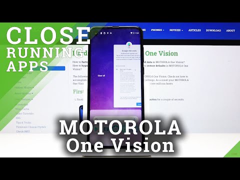 How to Turn Off All Running Apps in Motorola One Vision?