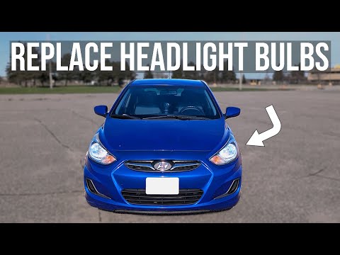 How to Replace Headlight Bulbs - Hyundai Accent (2012-2017)