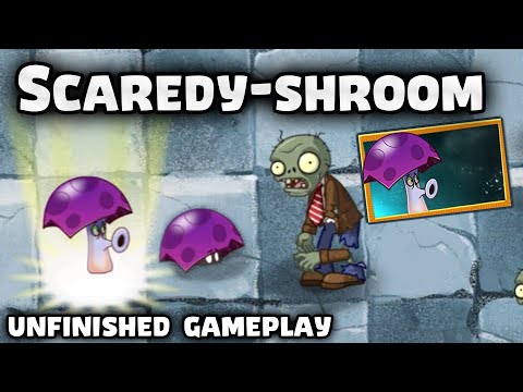 Scaredy-shroom Unfinished Gameplay | Plants vs Zombies 2 10.5.1