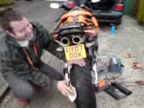 sports bike crash dummy test