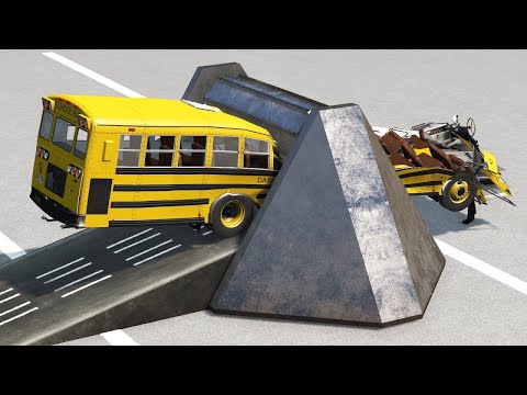 Cars vs Spinning Roller – BeamNG Crash
