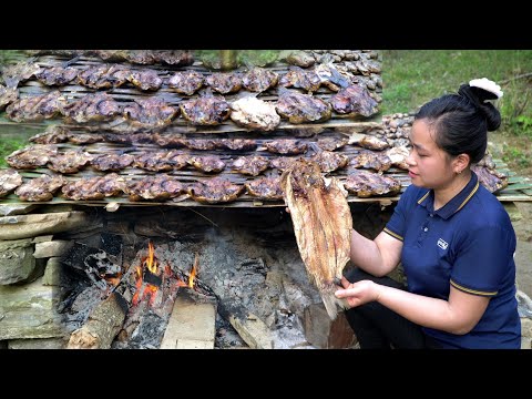 Fish Preservation Process | How to make salty fish & smoked fish year-round preservation | Lý Thị Ca