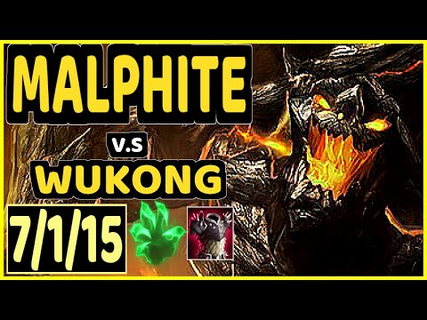 AYEL (MALPHITE) vs WUKONG - 7/1/15 KDA TOP CHALLENGER GAMEPLAY - BR