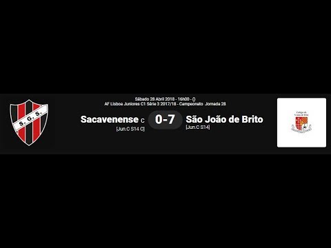 SG Sacavenense - Colégio São João de Brito 2017/2018