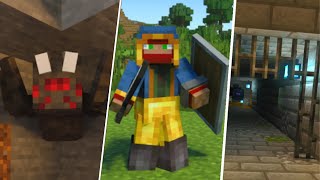 AMAZING Minecraft Adventure Mods That Work Perfectly Together!!! (Windows 10, PE)