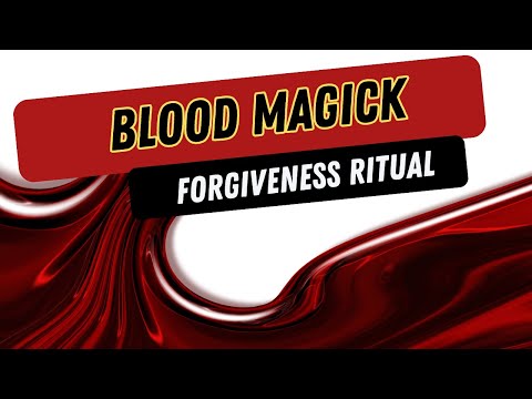 Forgiveness Ritual using Blood Magick by Traci Moon The Luxury Witch