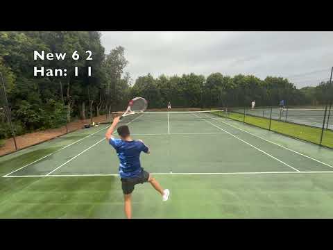 Newman vs Han #2 - LIGHTS OUT TENNIS FROM THE GOAT