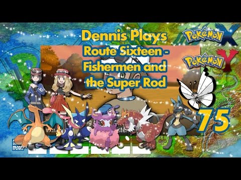 Pokemon X & Y Walkthrough (Ep 75) Route 16 - Fishermen and the Super Rod