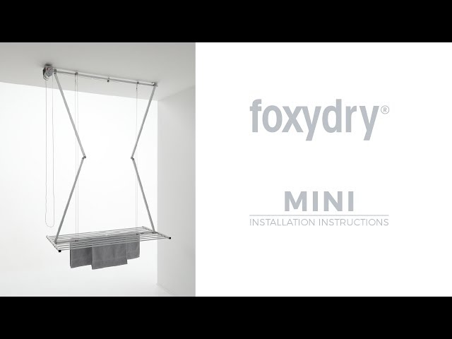 Сушилка для белья потолочная Mini, L-152см, серая Foxydry
