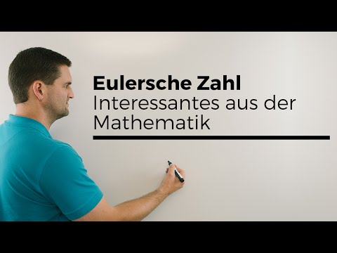 Eulersche Zahl e (2,718....) mal anders, Interessantes aus der Mathematik | Mathe by Daniel Jung