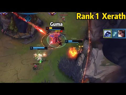 Rank 1 Xerath: This 1200LP Xerath DESTROYS Gumayusi in KR HIGH ELO!