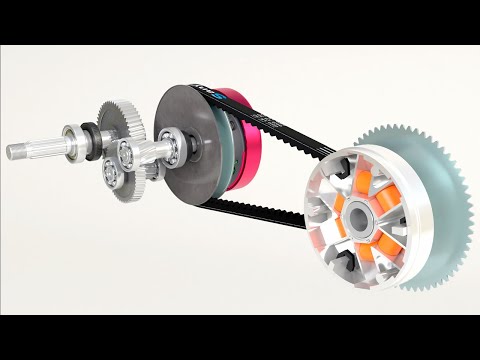 How does a scooter's CVT work?