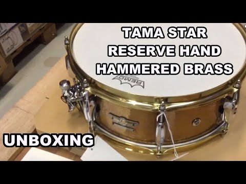 Tama STAR Reserve Hand Hammered Brass Unboxing