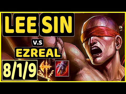 BLUERZOR (LEE SIN) vs EZREAL - 8/1/9 KDA JUNGLE CHALLENGER GAMEPLAY - EUW