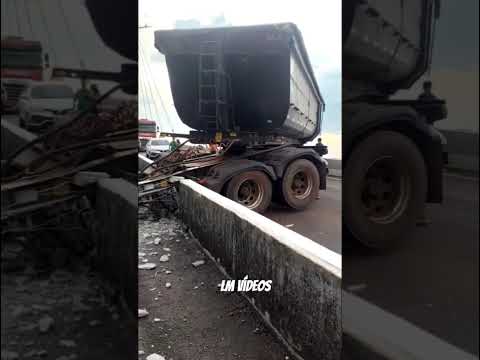 acidente na ponte do acara com carreta