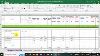 Inter [ Quot Type 2 ] - Quot Sample for wall finishing work ( part 1 ) @laeyimon6660