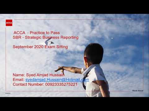 ACCA SBR SEP 2020 DAY 1