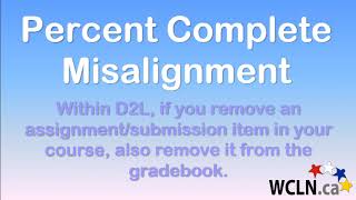 WCLN - Teacher Support - Percent Complete Alignment Fix