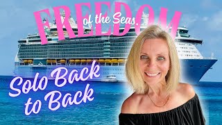 Solo Cruising Freedom of the Seas | Back-to-Back Hurricane  Watch Adventure
