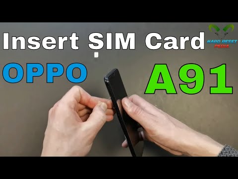 Oppo A91 Insert The SIM Card