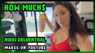 How Much Nikki Delventhal Get paid From YouTube